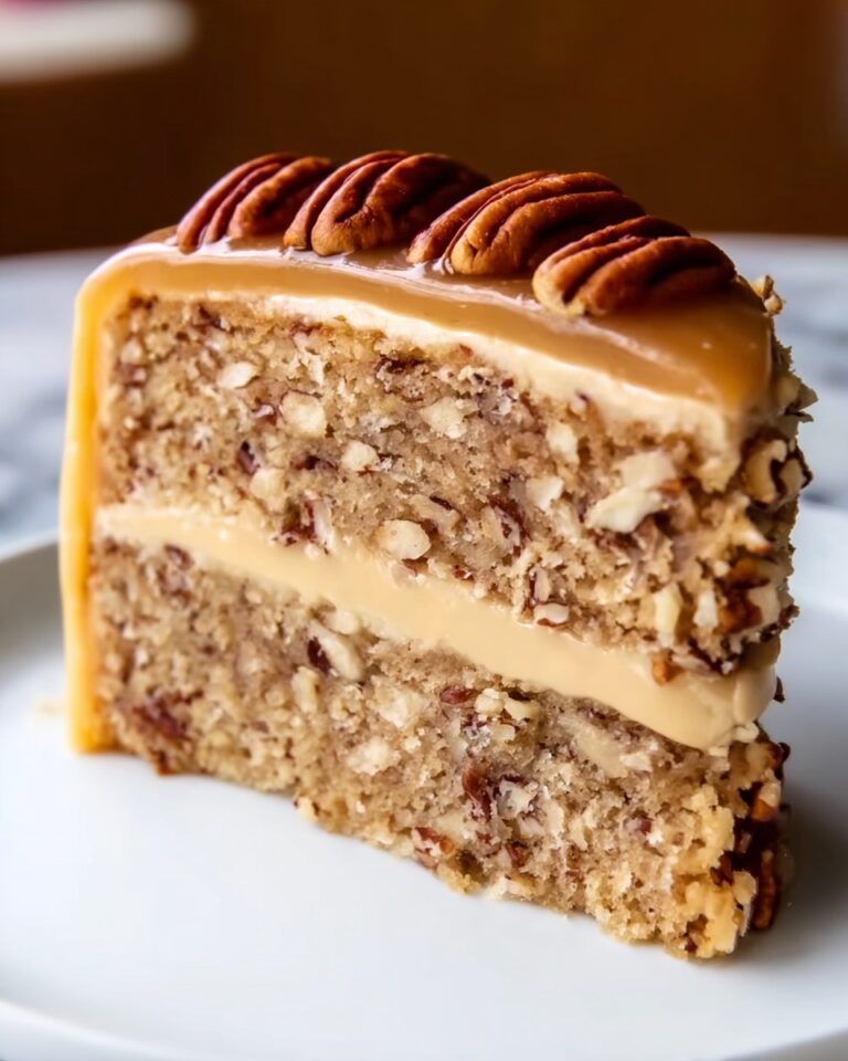 Pecan Caramel Layer Cake Recipe