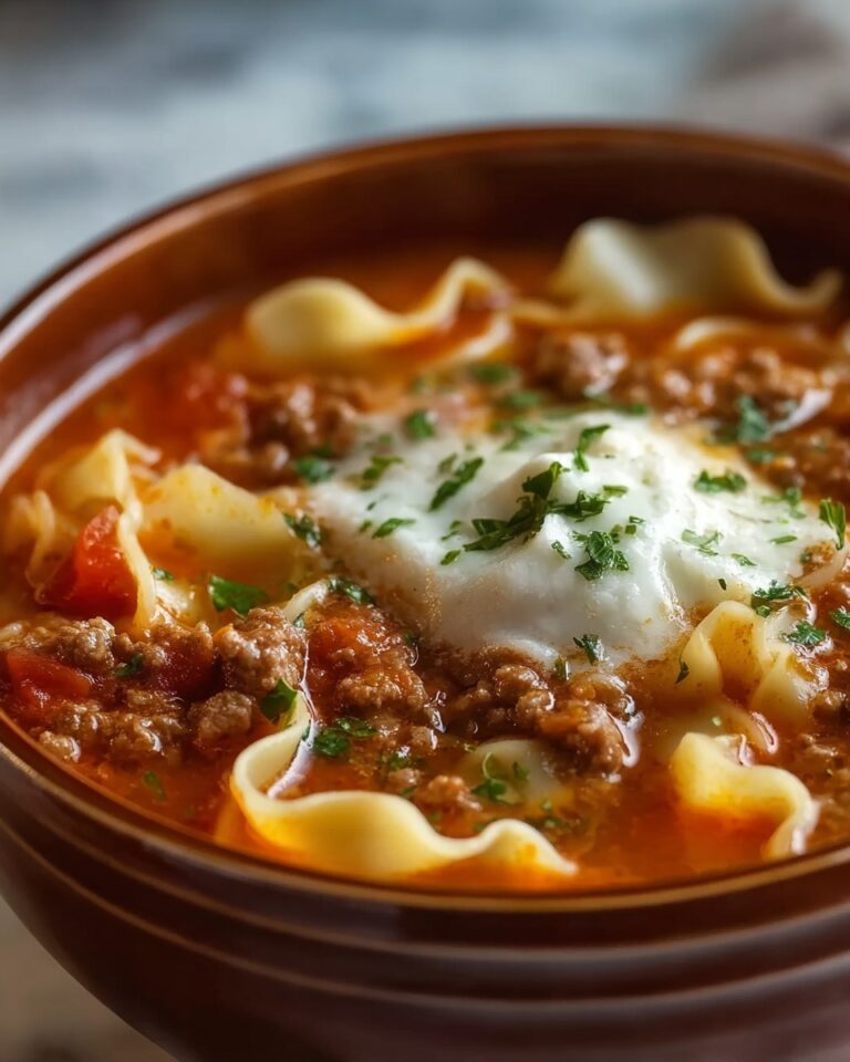 Slow Cooker Lasagna Soup Recipe