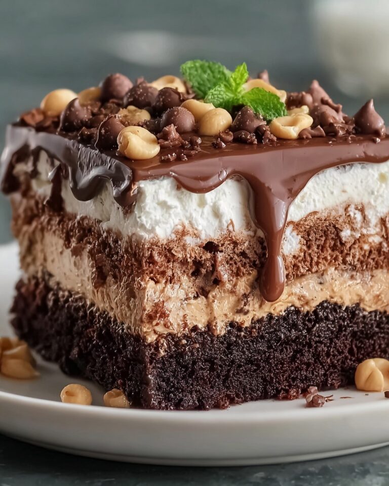 Chocolate Peanut Butter Poke Cake Recipe