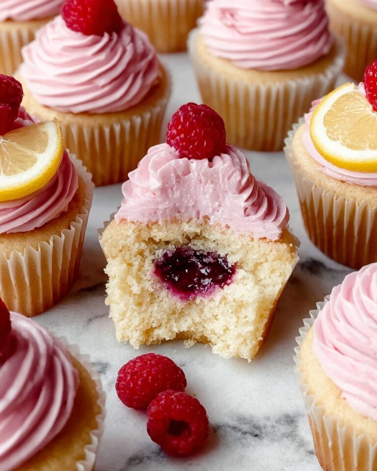 Lemon Raspberry Jam Cupcakes Recipe