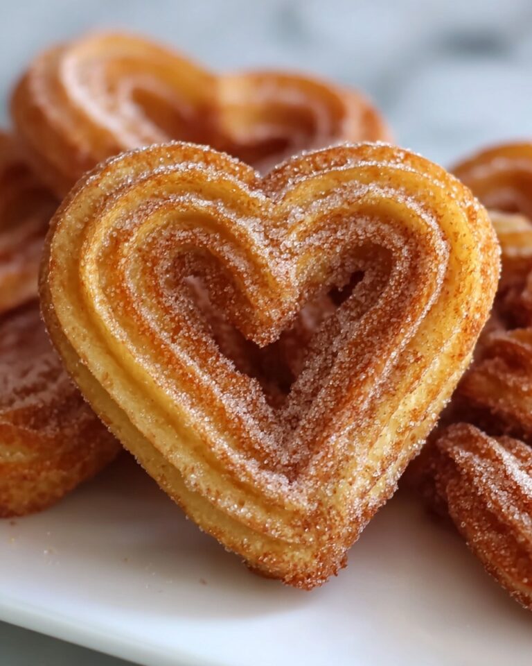 Heart-Shaped Churros with Cinnamon Sugar and Chocolate Dipping Sauce Recipe