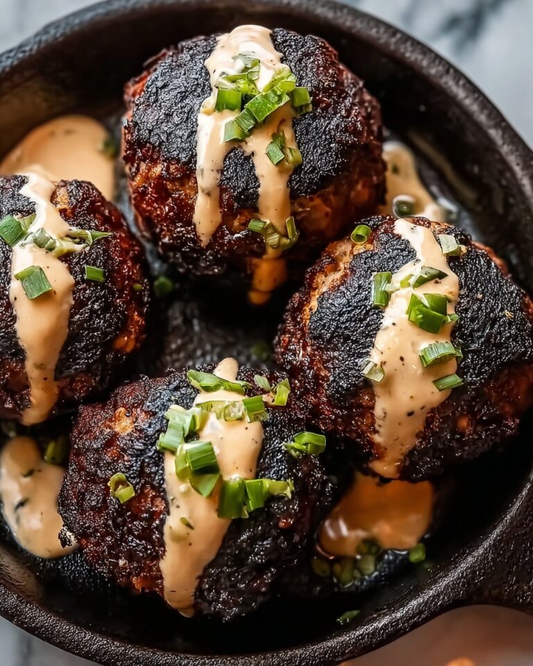 Juicy Korean-Style BBQ Meatballs with Spicy Mayo Sauce Recipe