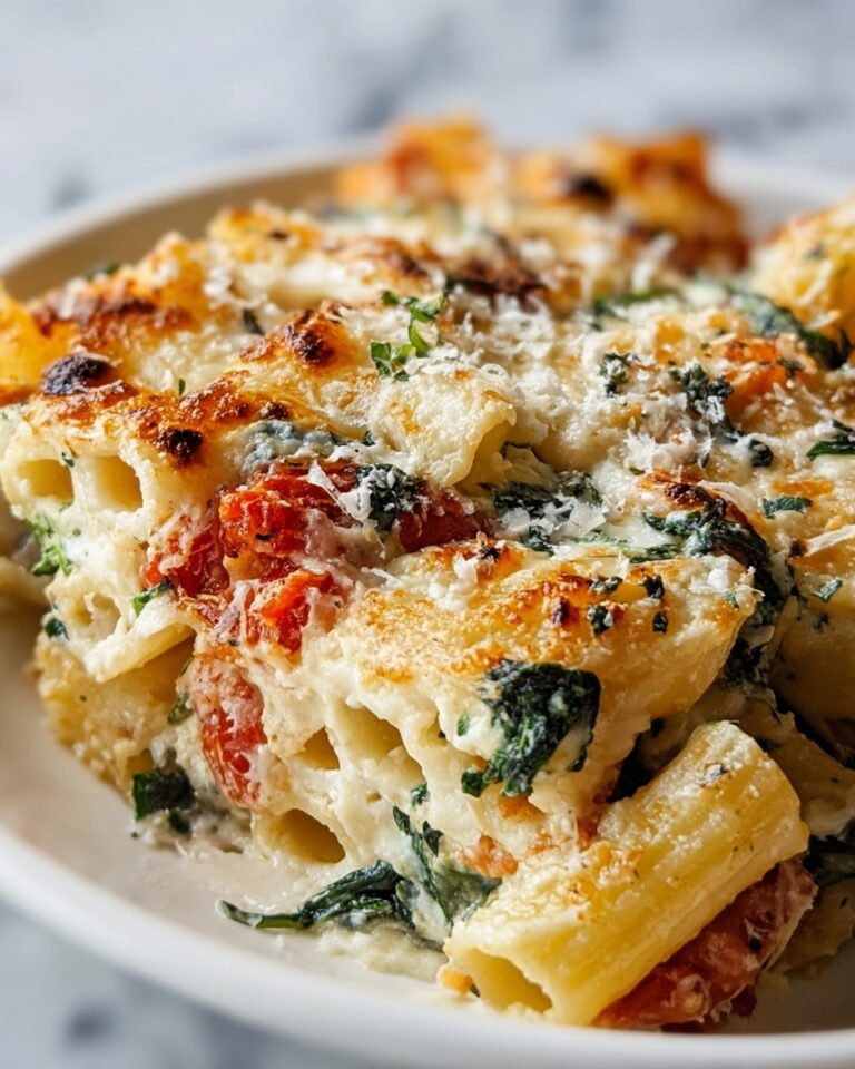 Irresistible Baked Rigatoni with Spinach & Ricotta Recipe