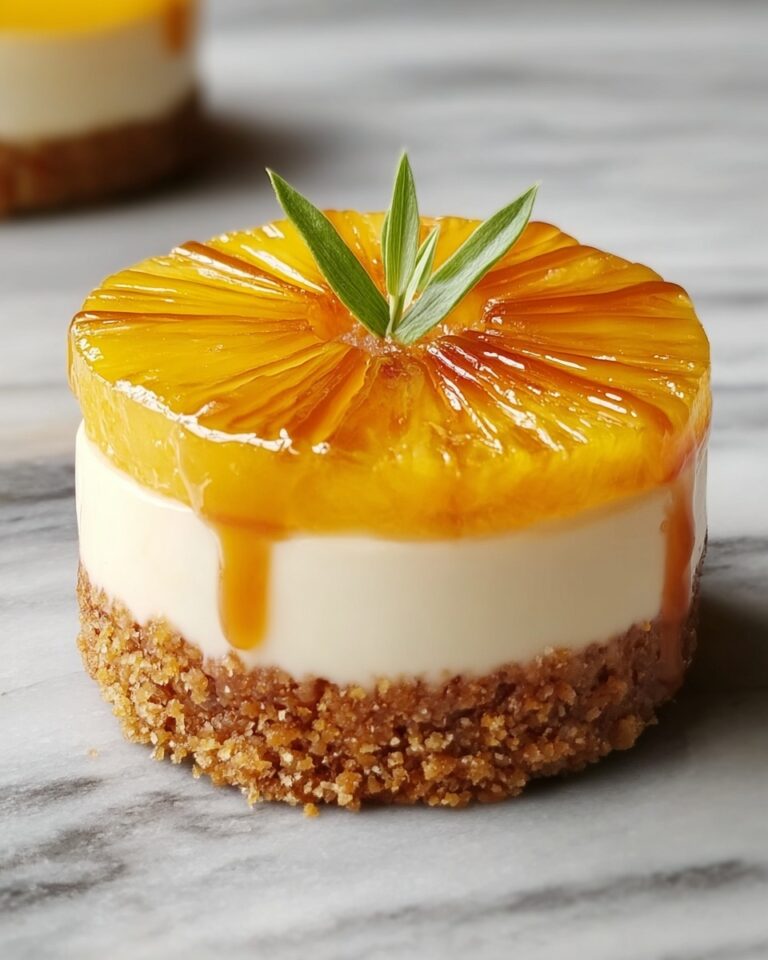 Mini Pineapple Upside Down Cheesecakes Recipe