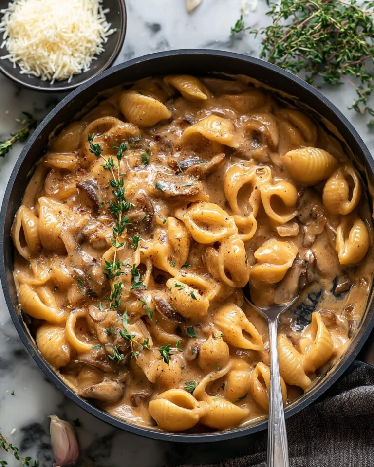 One Pot French Onion Pasta Recipe