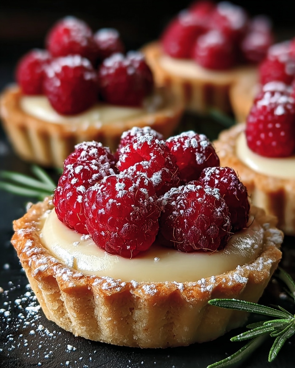 Raspberry & White Chocolate Tartlets Recipe - Recipe Image