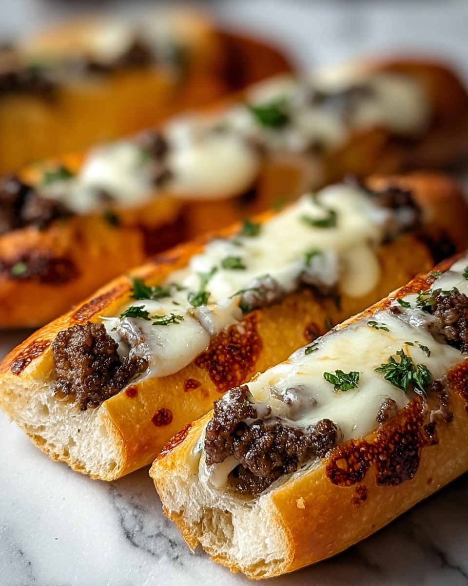 Philly Cheesesteak Stuffed Cheesy Breadsticks Recipe - Recipe Image