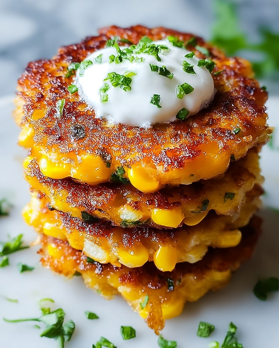 Crispy Cheesy Corn Fritters Recipe - Recipe Image