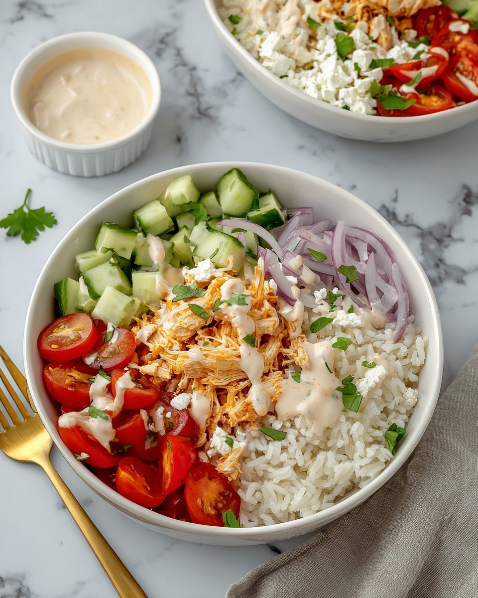 Quick Buffalo Chicken Rice Bowl Recipe - Recipe Image