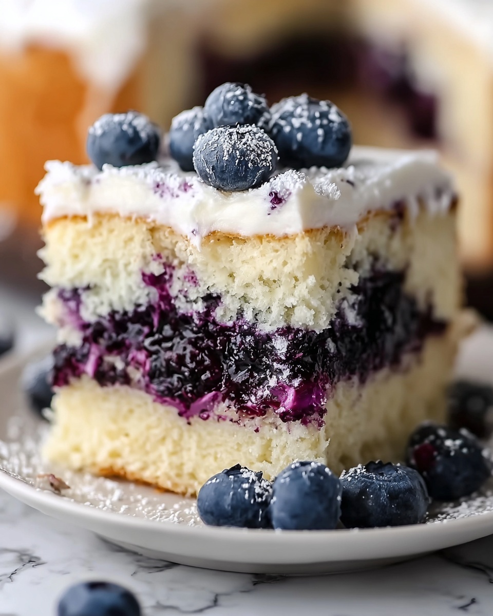 Blueberry Shortcake Cake Recipe - Recipe Image