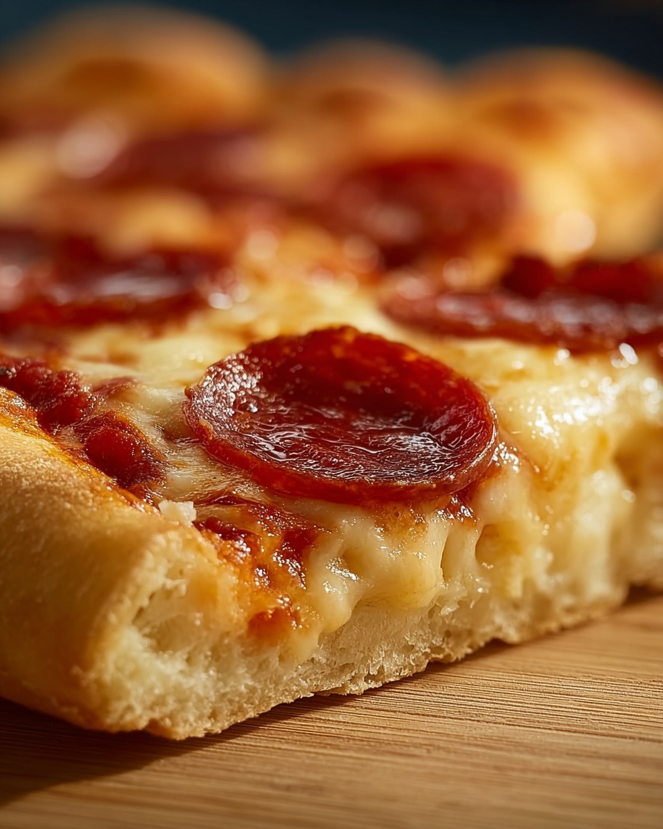 Stuffed Crust Pepperoni Pizza Recipe - Recipe Image