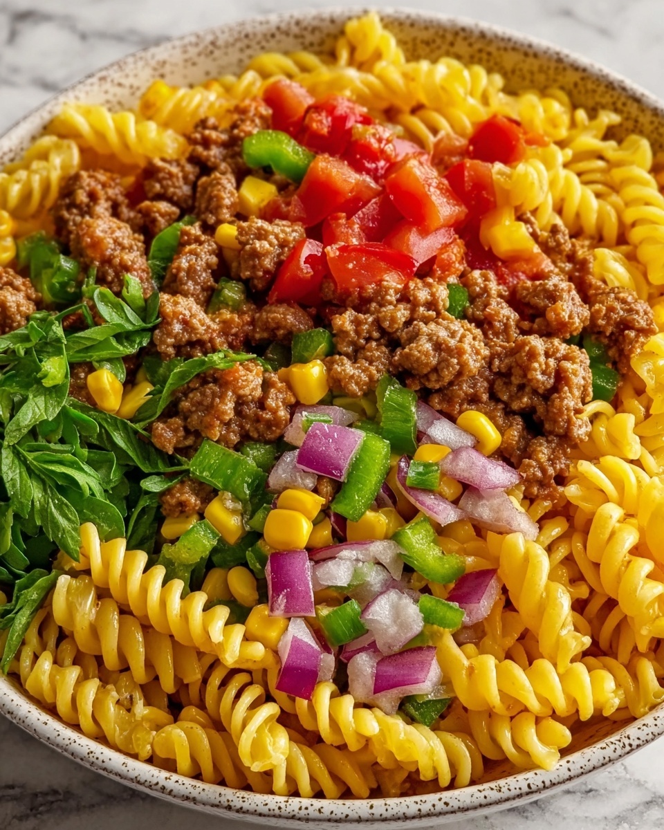 Taco Pasta Salad Recipe - Recipe Image