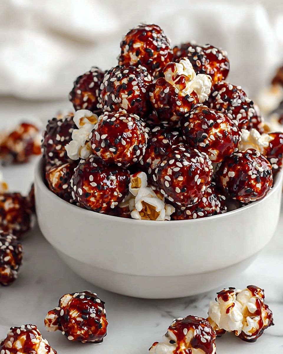 Gochujang Caramel Popcorn with Sesame Seeds (Sweet & Spicy) Recipe - Recipe Image