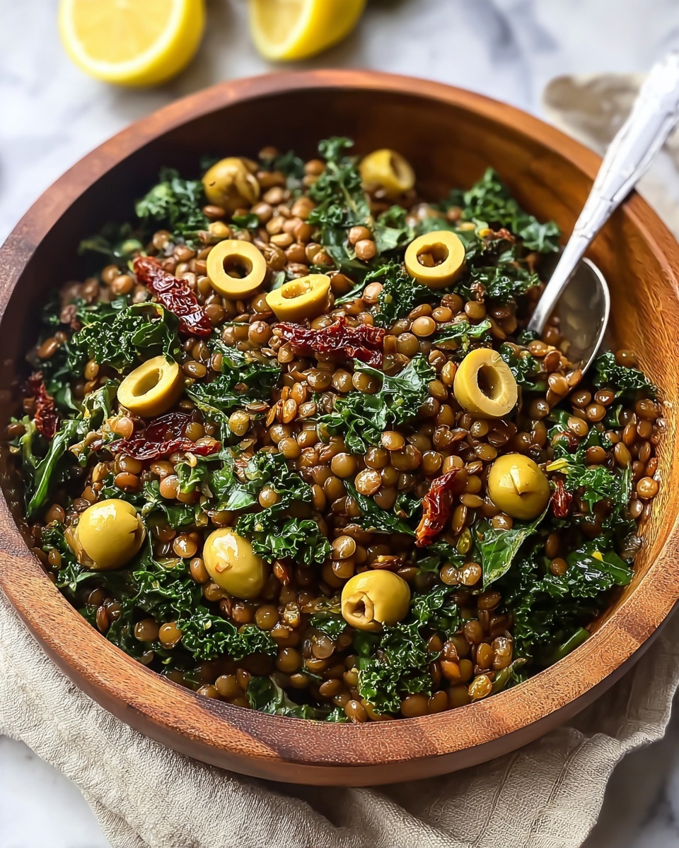 Lemon Pesto Lentil Salad Recipe - Recipe Image