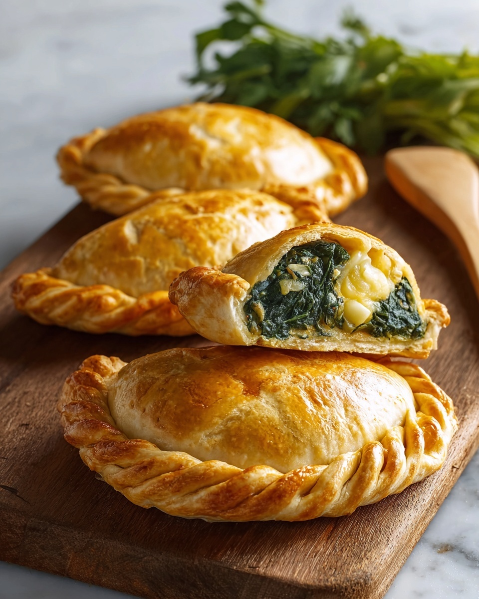 Spiced Spinach & Potato Pasty Pies Recipe - Recipe Image
