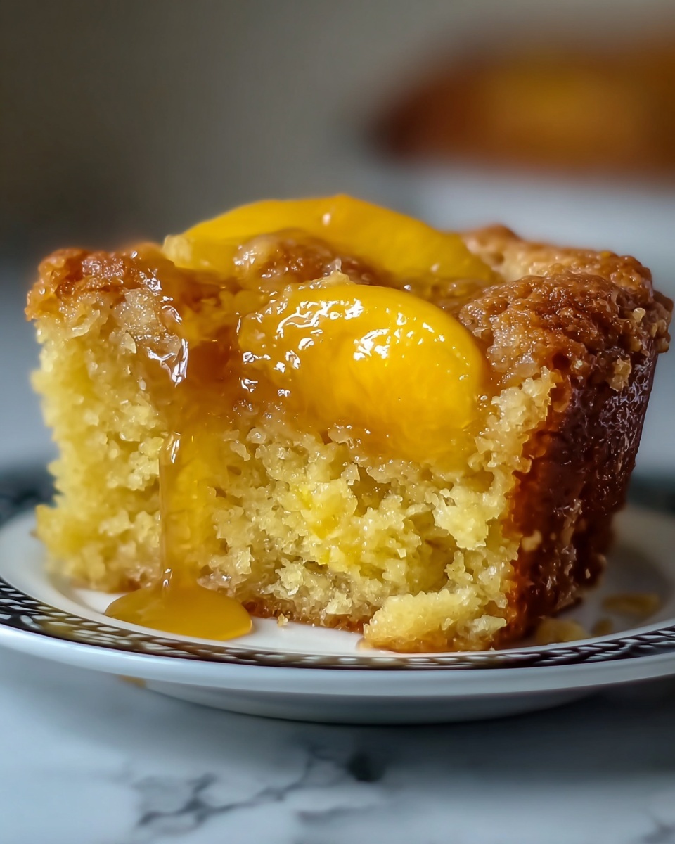 Peach Cobbler Pound Cake Recipe - Recipe Image
