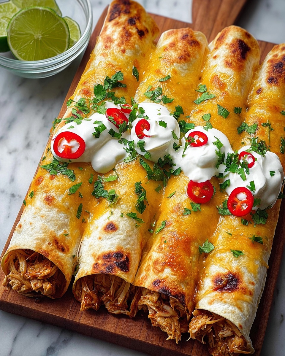 Jalapeno Popper Chicken Taquitos Recipe - Recipe Image