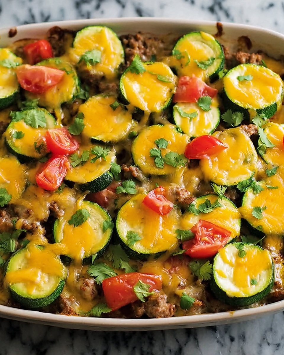 One-Pan Taco Zucchini Skillet Recipe - Recipe Image