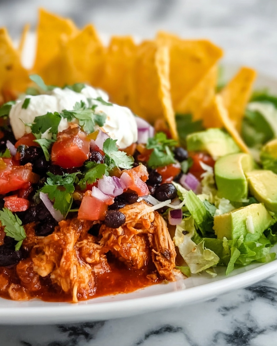 Shredded Chicken Taco Salad Recipe - Recipe Image