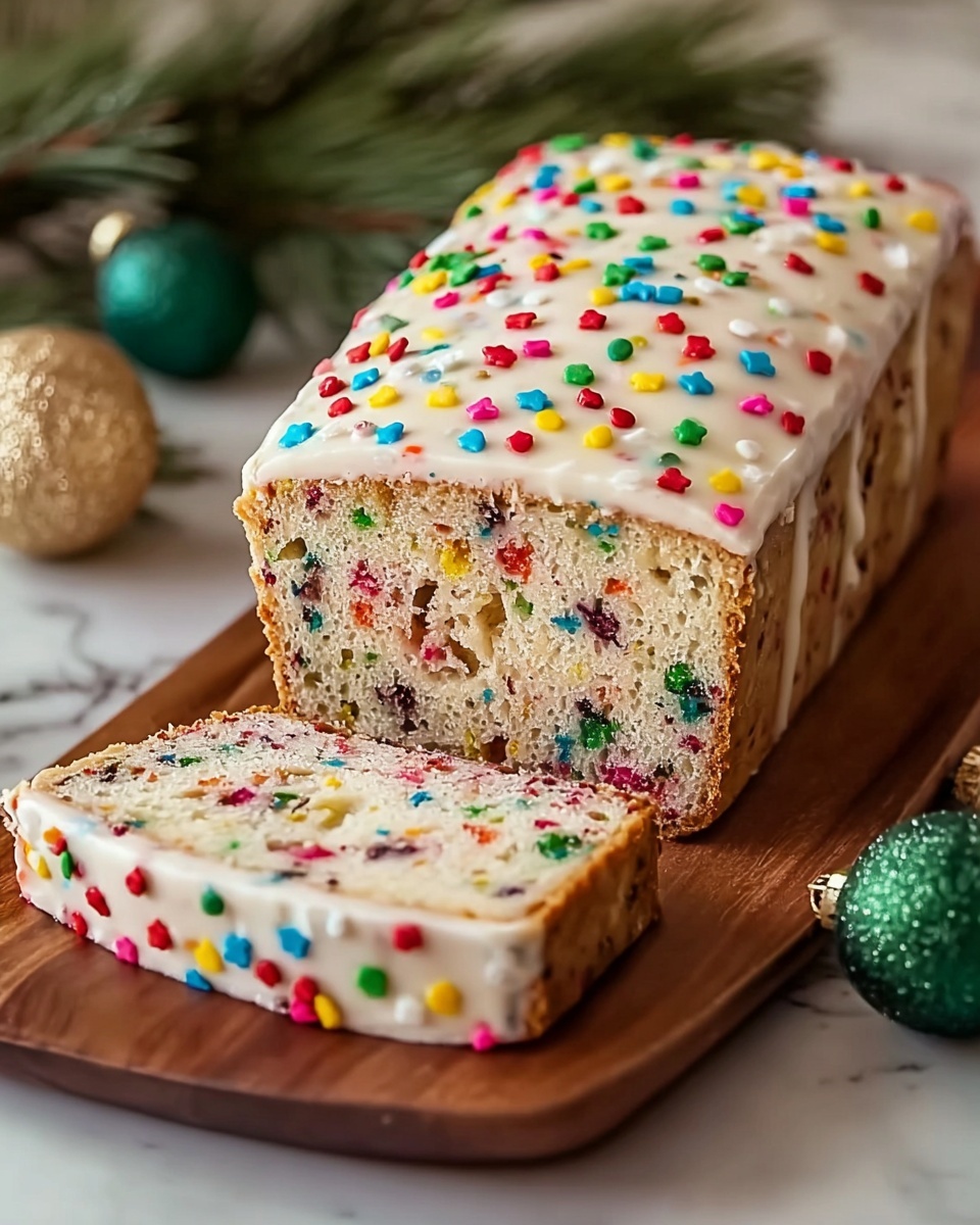 Easy Christmas Funfetti Bread Recipe - Recipe Image