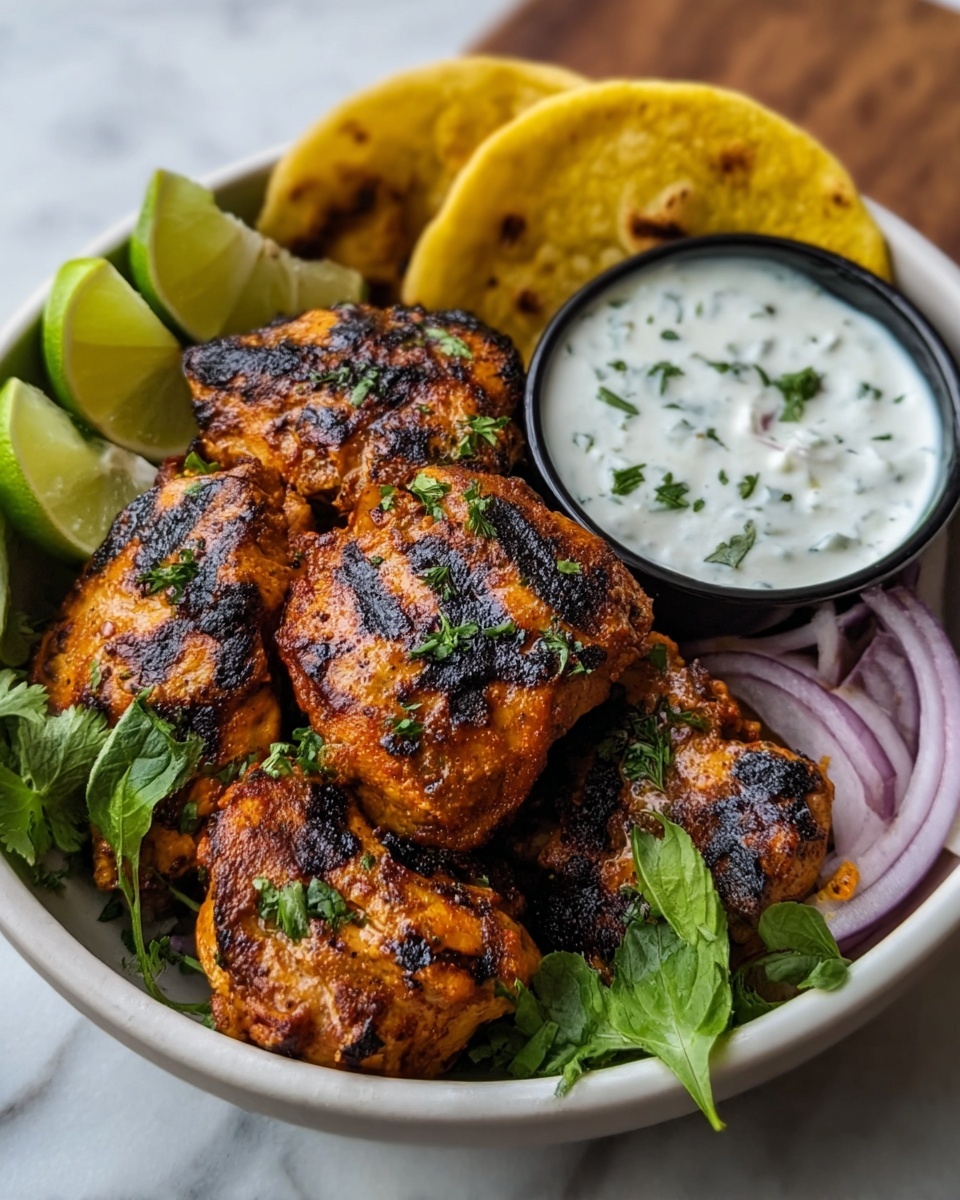 Tandoori Chicken Bowl with Garlic Yoghurt Dip Recipe - Recipe Image