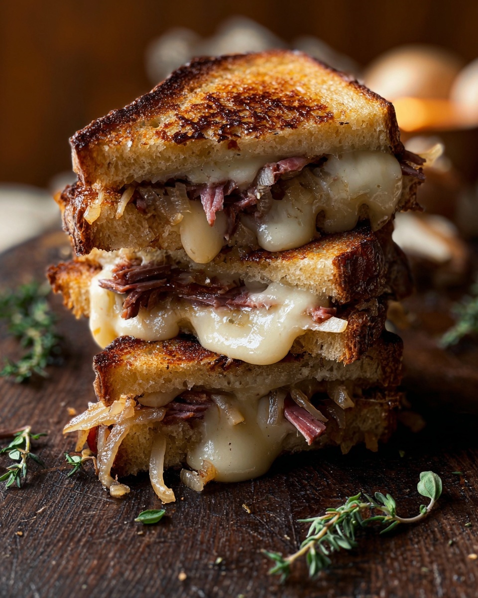 French Onion and Apple Grilled Cheese Recipe - Recipe Image
