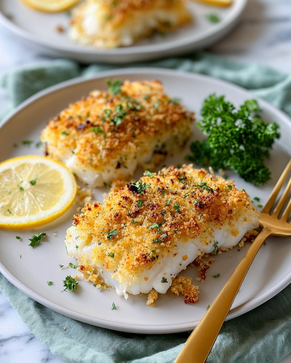 Panko Parmesan Baked Cod Recipe - Recipe Image