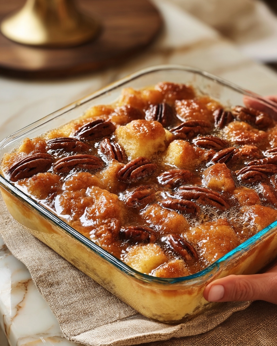 Pecan Pie Bread Pudding Recipe - Recipe Image