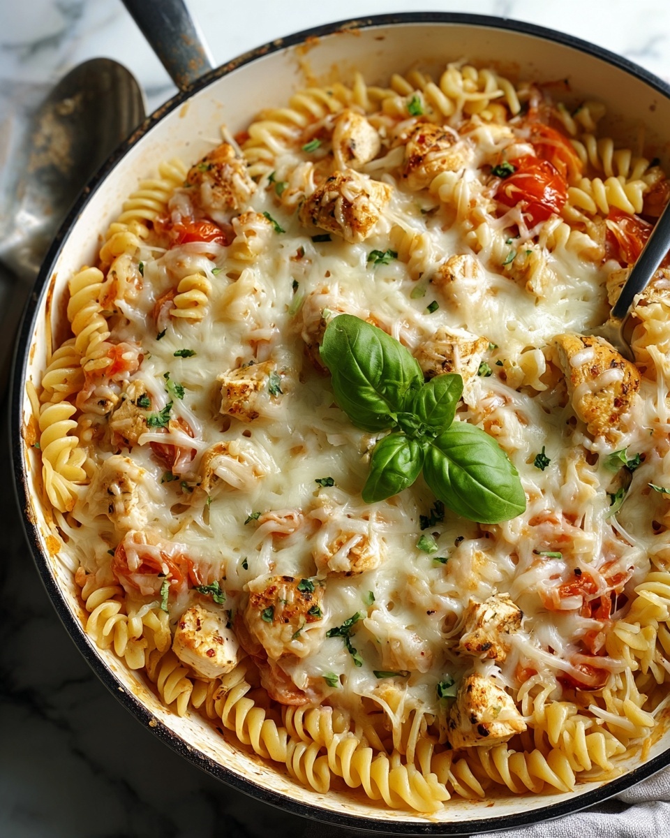 One-Pot Chicken Parmesan Pasta Recipe - Recipe Image