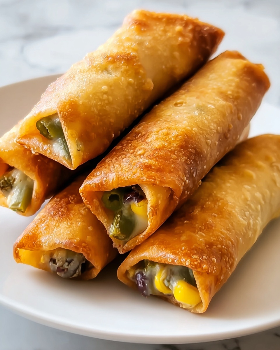 Mini Jalapeno Popper Egg Rolls Recipe - Recipe Image