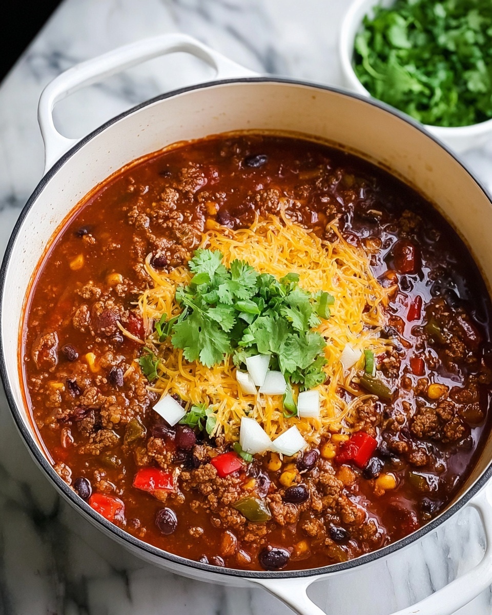 Hearty Turkey Chili with Beans and Tomatoes Recipe - Recipe Image