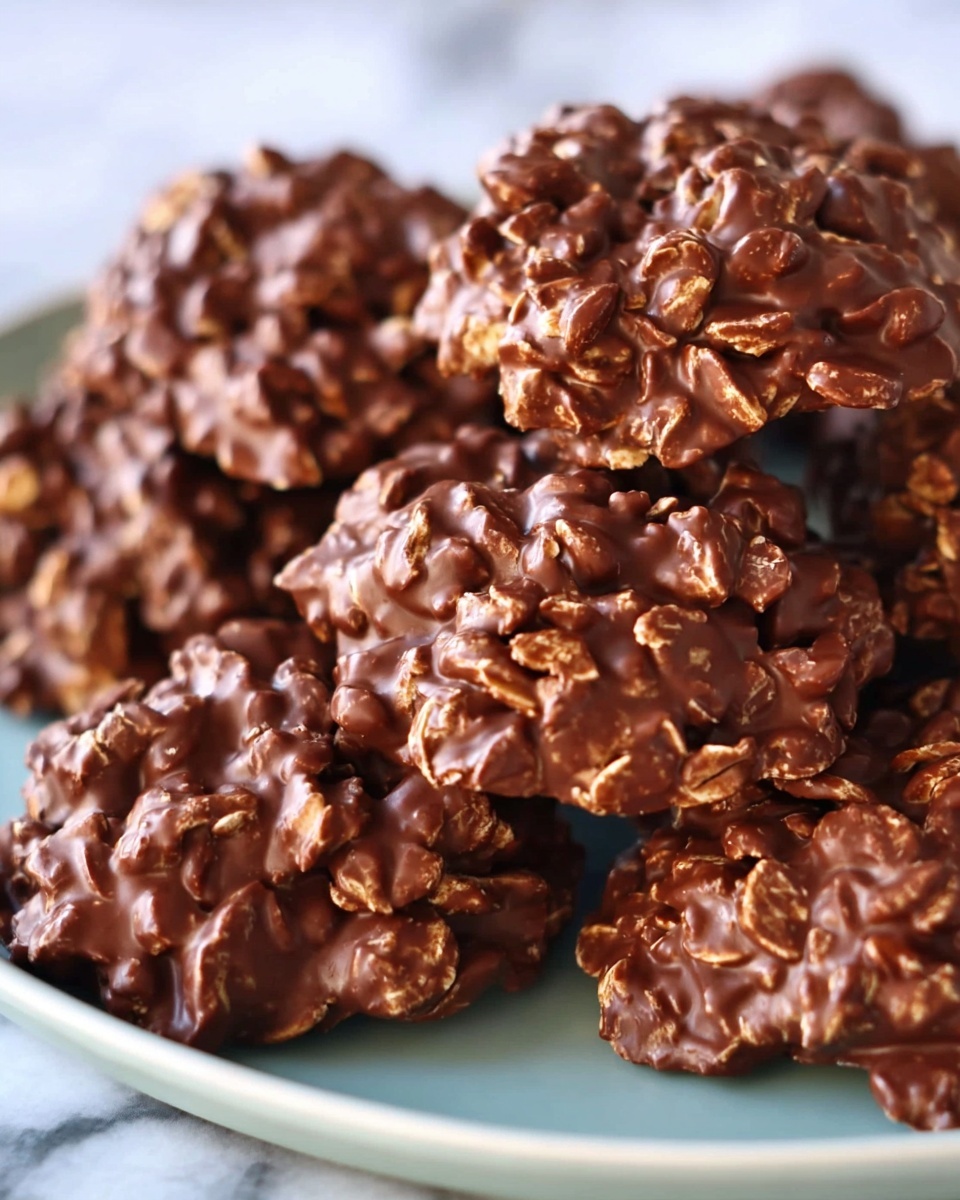 No-Bake Chocolate Coconut Cookies Recipe - Recipe Image