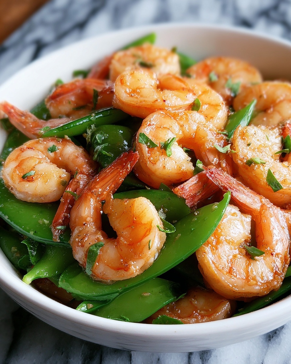Shrimp and Snow Pea Stir-Fry Recipe - Recipe Image