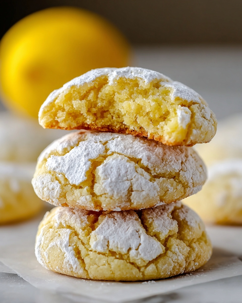 Lemon Crinkle Cookies Recipe - Recipe Image