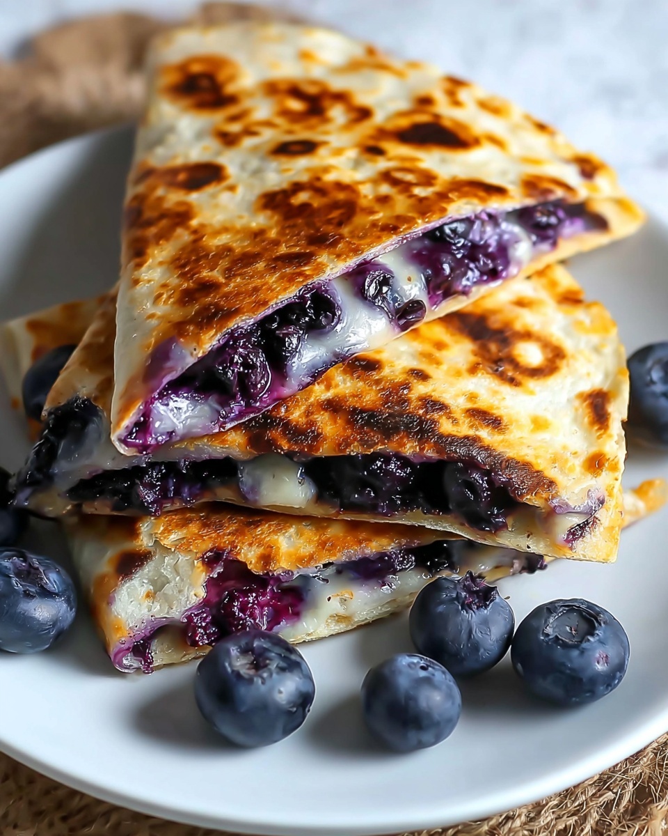 Blueberry Breakfast Quesadilla Delight Recipe - Recipe Image