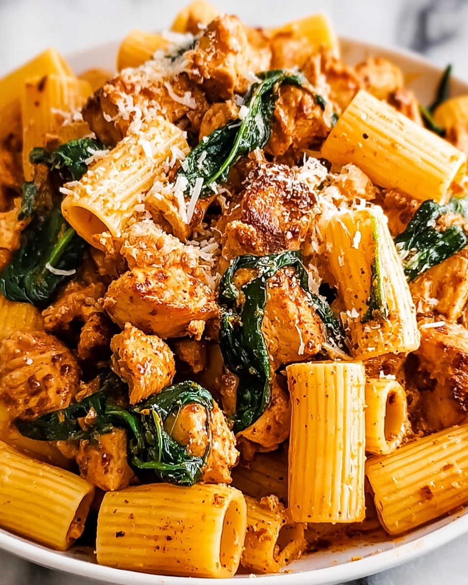 Spicy Tuscan Chicken Pasta Recipe - Recipe Image