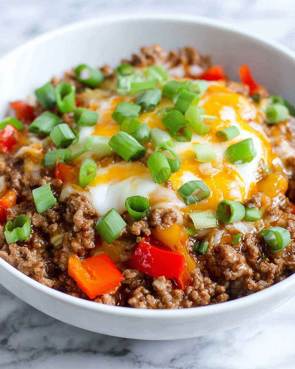 One Pot Wonder Stuffed Pepper Skillet Recipe - Recipe Image