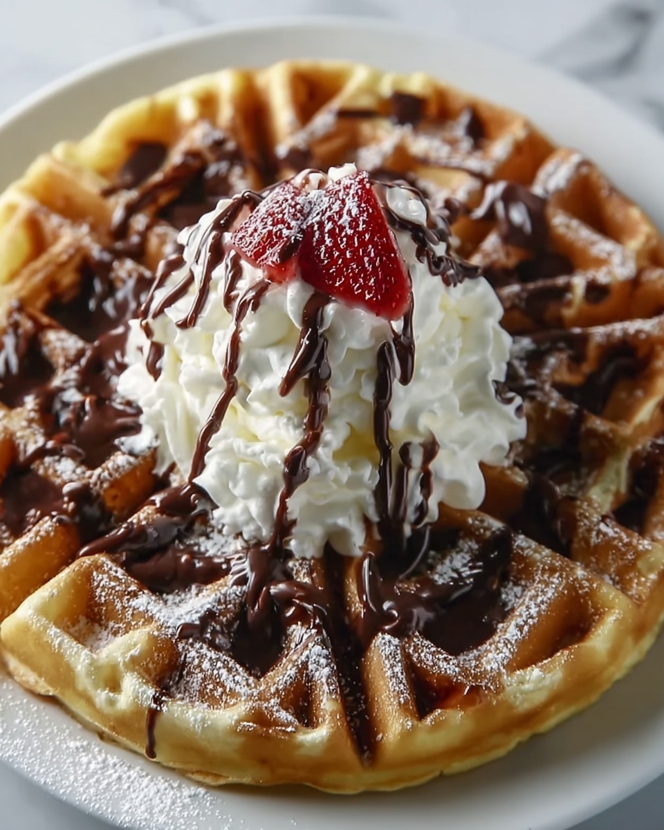 Cake Mix Waffles Recipe - Recipe Image