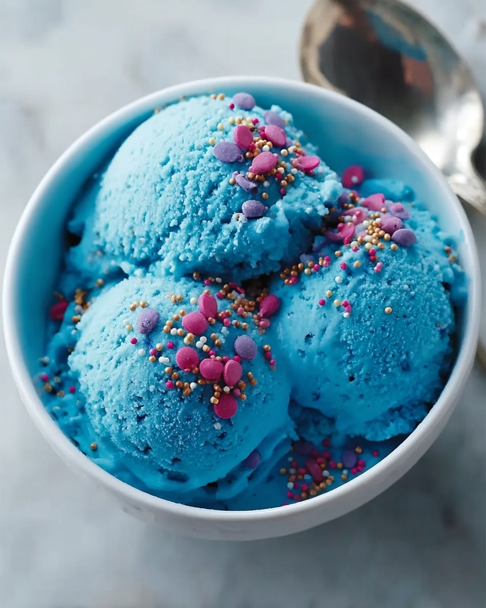 Delicious No-Cook Blue Ice Cream Recipe for Family Fun Recipe - Recipe Image