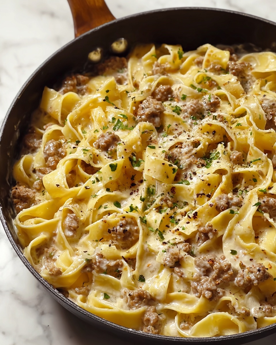 Ground Beef Alfredo Recipe - Recipe Image