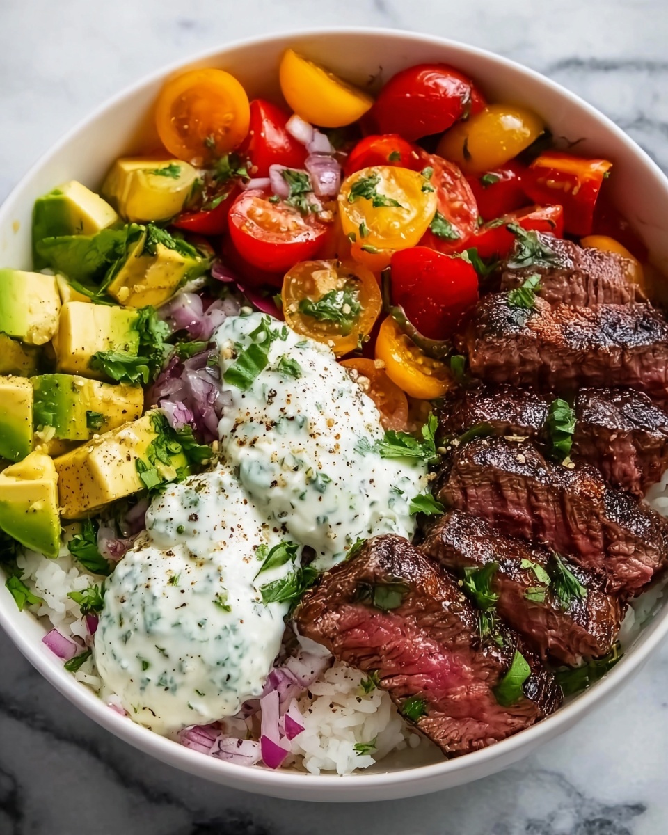 Mediterranean Steak Bowls Recipe - Recipe Image