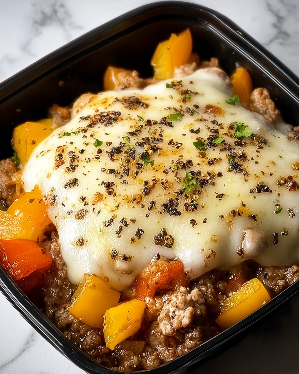 Crockpot Cheesesteak Potato Casserole Recipe - Recipe Image