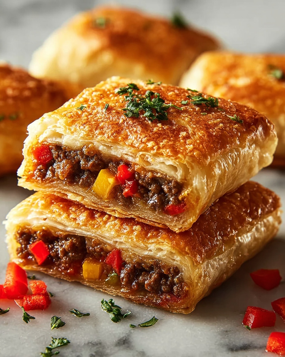 Breakfast Stuffed Puff Pastry Bars Recipe - Recipe Image