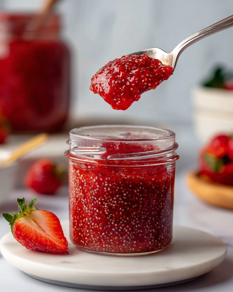 Simple Chia Seed Berry Jam Recipe - Recipe Image