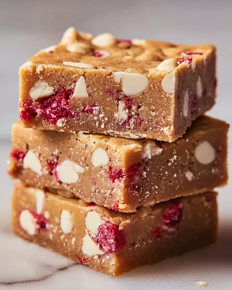 White Chocolate Raspberry Blondies Recipe - Recipe Image