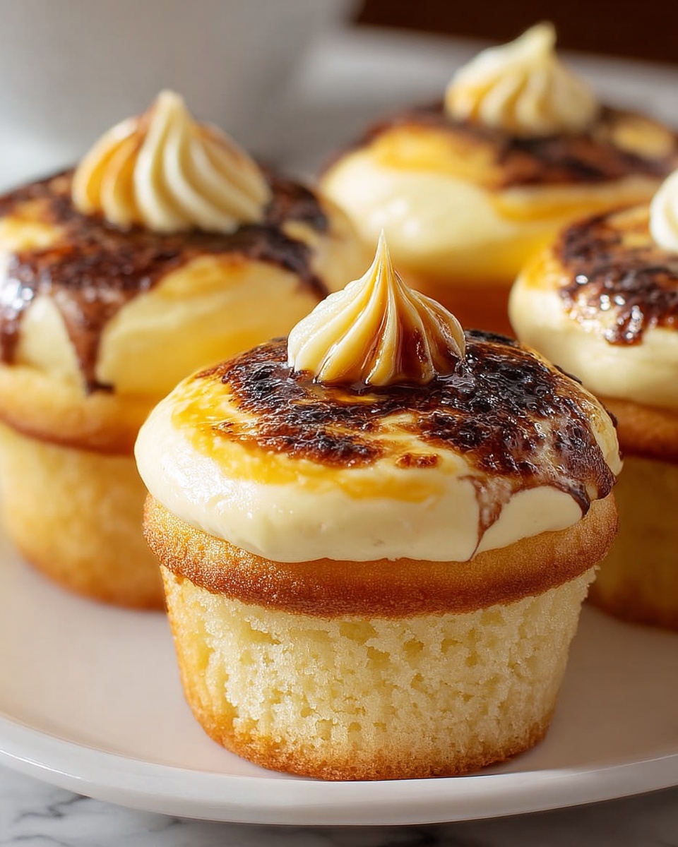 Crème Brûlée Cupcakes Recipe - Recipe Image