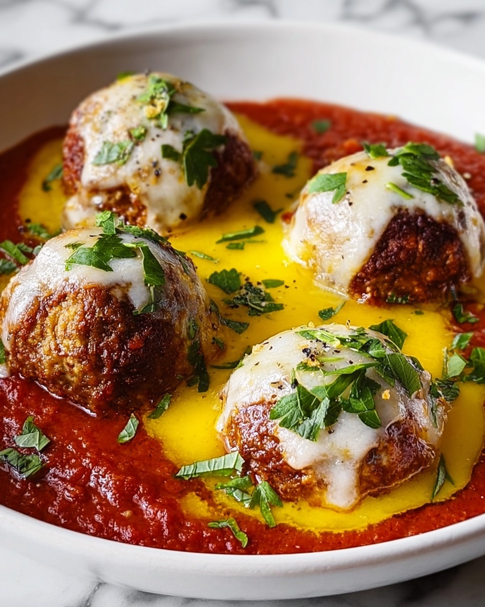 Chicken Parm Meatballs Recipe - Recipe Image