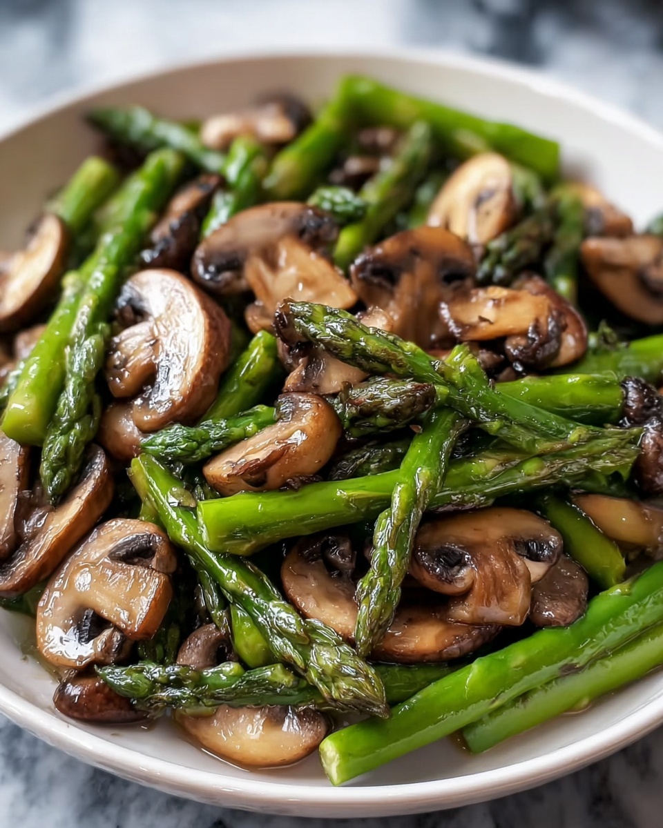 Pickled Mushrooms and Asparagus Recipe - Recipe Image