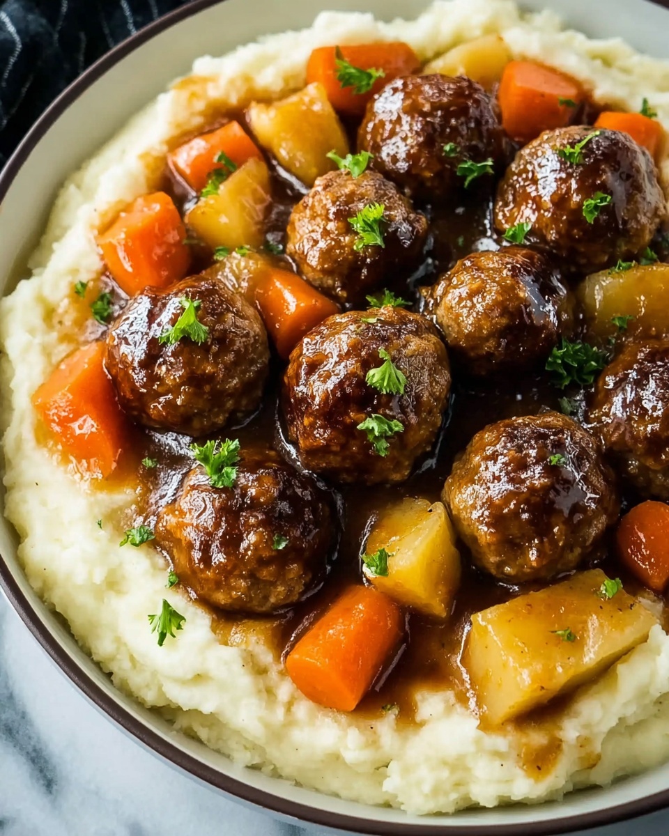 Easy Frozen Meatball Pot Roast Recipe - Recipe Image