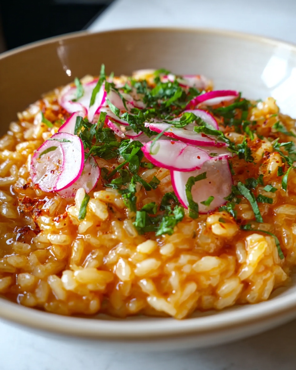 Cheesy Gochujang Risotto Recipe - Recipe Image